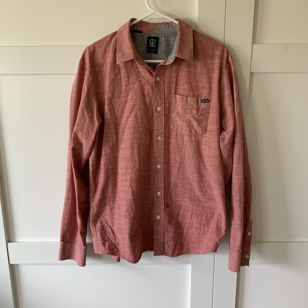 Men’s volcom button up shirt